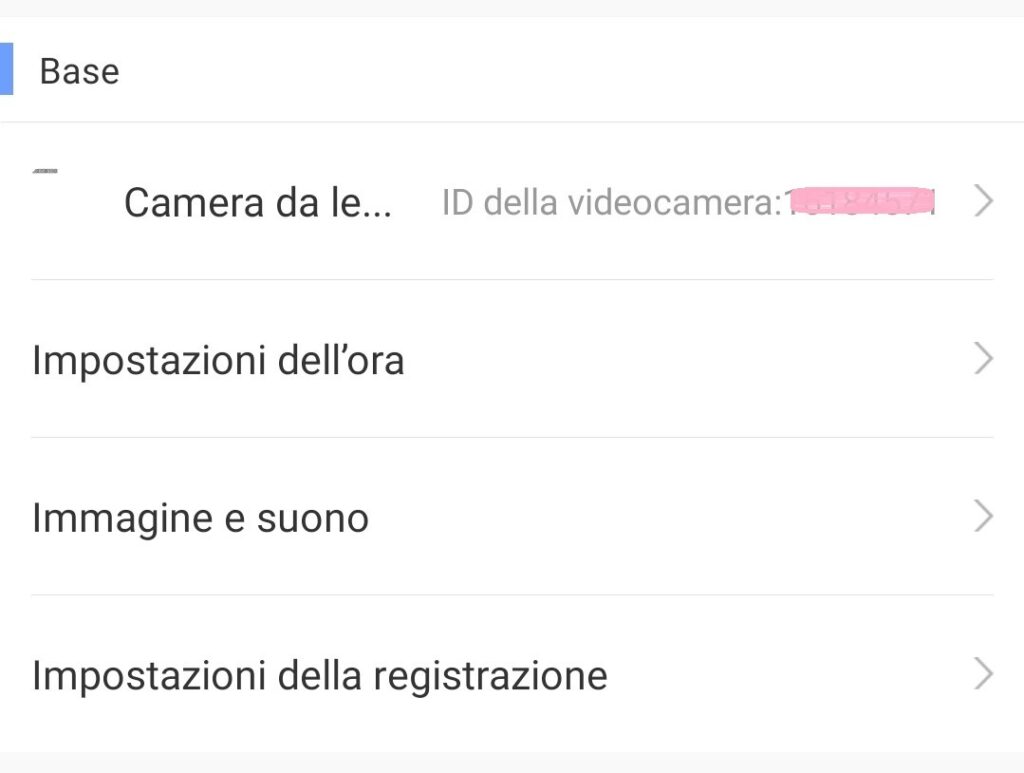 Yoosee app e YYP2P app: impostazioni avanzate telecamera