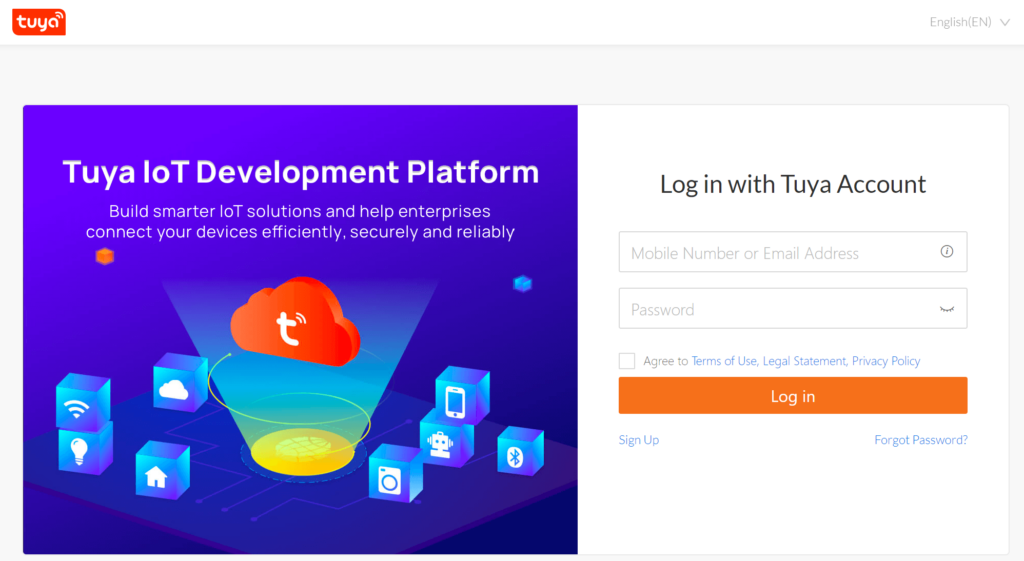 Tuya IoT Platform Login