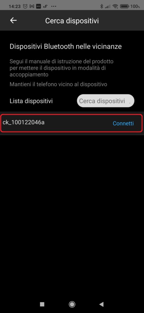 Sonoff Dual R3 accoppiamento eWeLink con Bluetooth