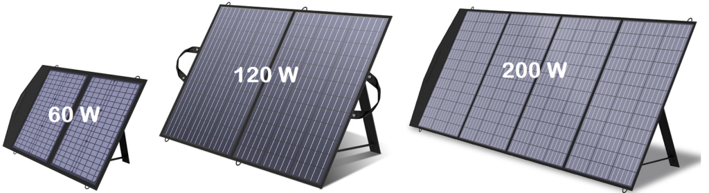 Pannelli fotovoltaici per generatore solare portatile