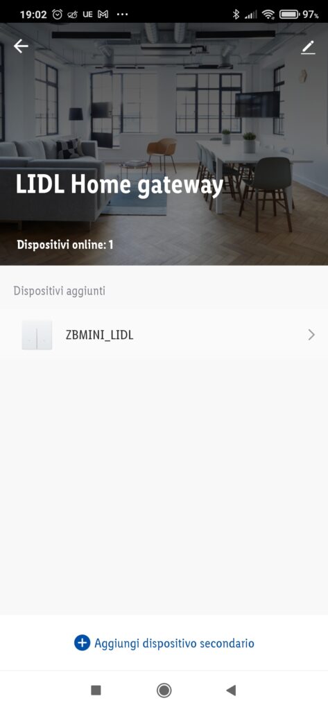 Sonoff ZBMINI Zigbee con LIDL Home gateway
