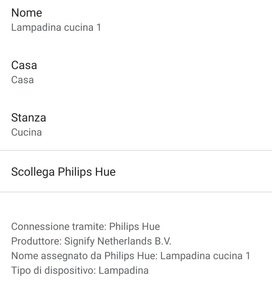 App Google Home Philips Hue